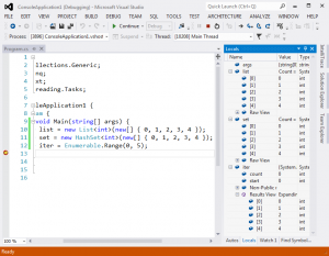 Viewing collection contents in the C# debugger